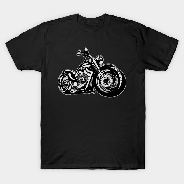 Cartoon Motorbike T-Shirt by Mechanik